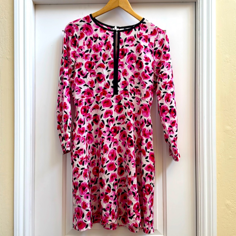 Kate Spade ♠️ Floral Long Sleeve Dress